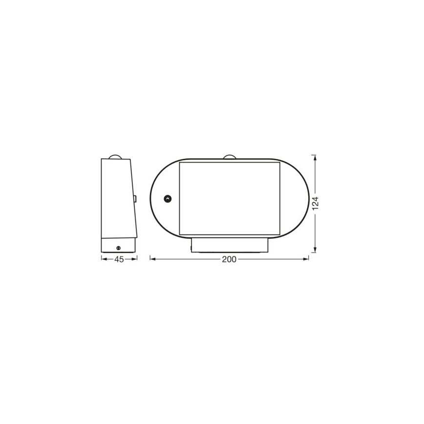 Ledvance - LED ηλιακό φωτιστικό τοίχου με αισθητήρα κίνησης και λυκόφωτος ENDURA STYLE LED/4W/3,7V 2000 mAh IP44