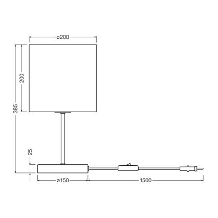Ledvance - Eπιτραπέζιο φωτιστικό DECOR CARDBOARD 1xE27/15W/230V διάμετρος 20 cm
