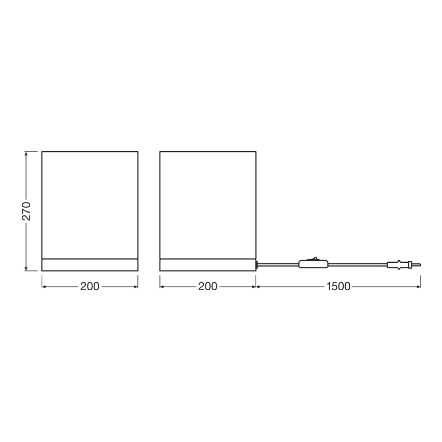 Ledvance - Eπιτραπέζιο φωτιστικό DECOR CARDBOARD 1xE27/15W/230V 20x20 cm