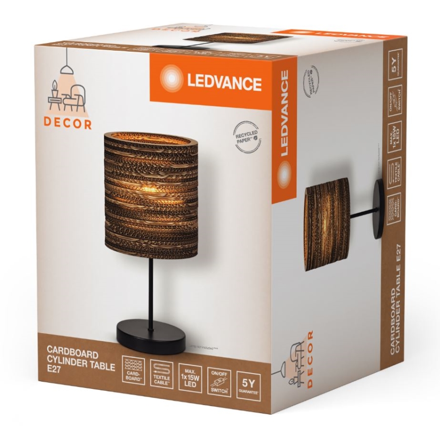 Ledvance - Eπιτραπέζιο φωτιστικό DECOR CARDBOARD 1xE27/15W/230V διάμετρος 20 cm