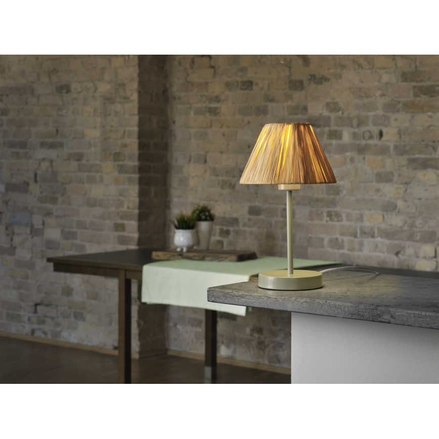 Ledvance - Eπιτραπέζιο φωτιστικό DECOR RAFFIA 1xE27/15W/230V ίνες raffia