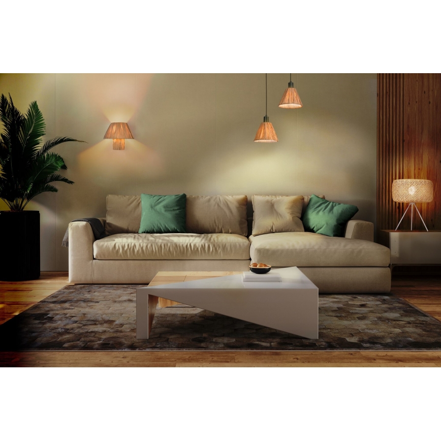 Ledvance - Eπιτραπέζιο φωτιστικό DECOR RAFFIA 1xE27/15W/230V ίνες raffia