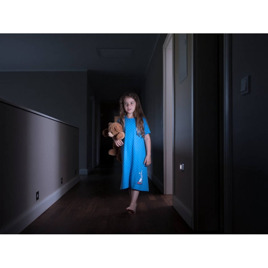 Ledvance - Φως νυκτός LED με αισθητήρα NIGHTLUX LED/0,25W/3xAAA