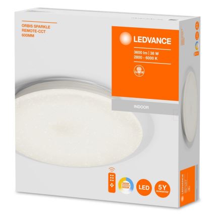 Ledvance - Φως οροφής dimmer LED ORBIS LED/38W/230V + τηλεχειριστήριο