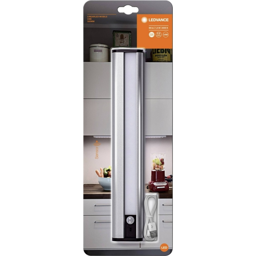 Ledvance - Φωτιστικό LED κάτω ντουλάπι με αισθητήρα MOBILE LED/1,5W/5V 1800 mAh