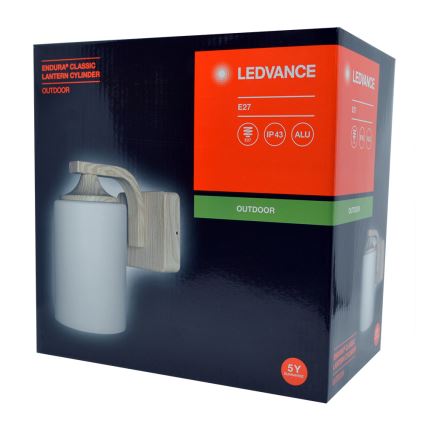 Ledvance - Φωτιστικό τοίχου εξωτερικού χώρου CYLINDER 1xE27/60W/230V IP43