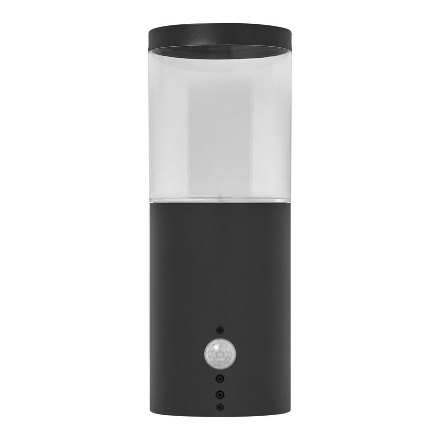 Ledvance - Φωτιστικό τοίχου εξωτερικού χώρου με αισθητήρα EBRO 1xE27/20W/230V IP44