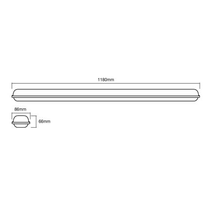 Ledvance - Φωτιστικό εργασίας LED SUBMARINE LED/36W/230V IP65