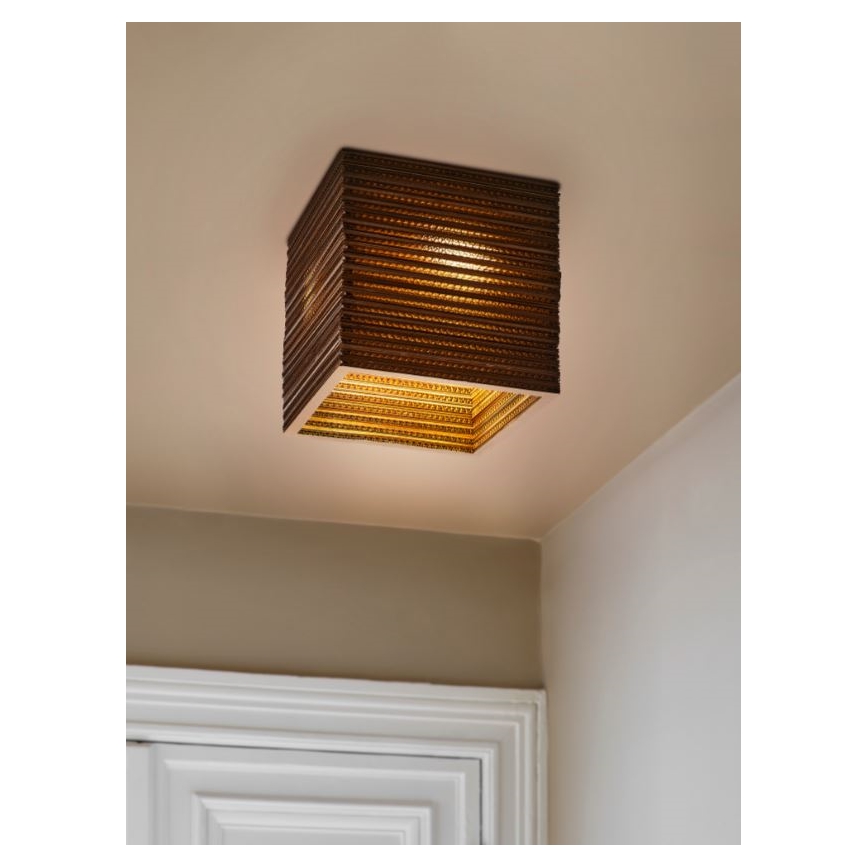 Ledvance - Φωτιστικό οροφής DECOR CARDBOARD 1xE27/15W/230V 25x25 cm