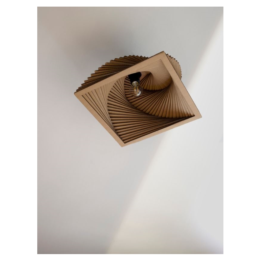 Ledvance - Φωτιστικό οροφής DECOR CARDBOARD 1xE27/15W/230V 40x40 cm