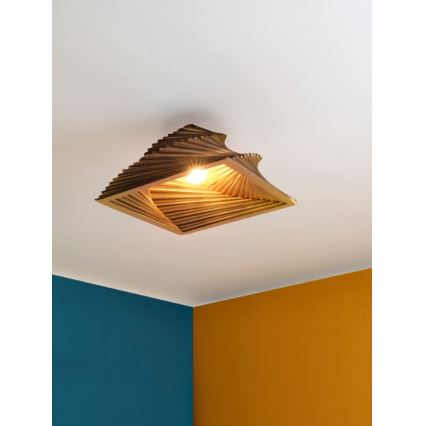 Ledvance - Φωτιστικό οροφής DECOR CARDBOARD 1xE27/15W/230V 40x40 cm