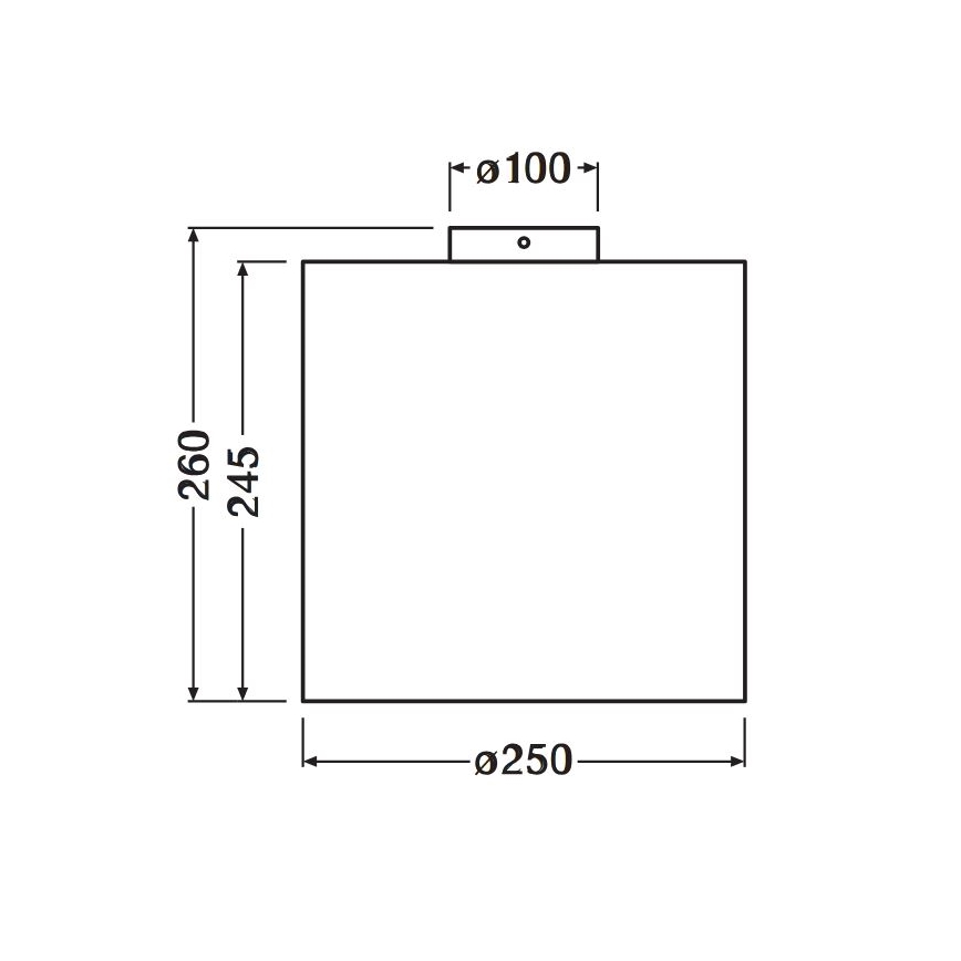 Ledvance - Φωτιστικό οροφής DECOR CARDBOARD 1xE27/15W/230V διάμετρος 25 cm