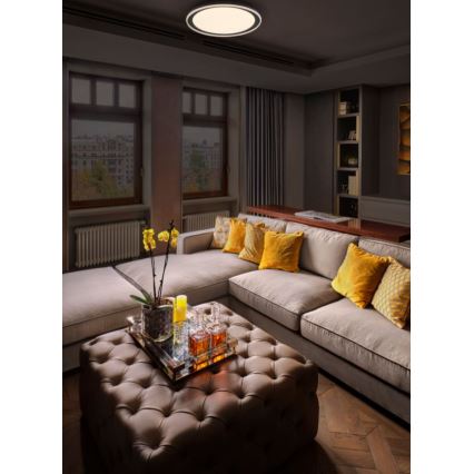 Ledvance - Φωτιστικό οροφής LED ORBIS PEDERSON LED/24W/230V διάμετρος 45 cm μαύρο