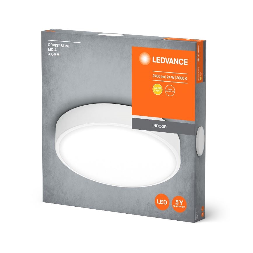 Ledvance - Φωτιστικό οροφής LED ORBIS SLIM LED/24W/230V λευκό