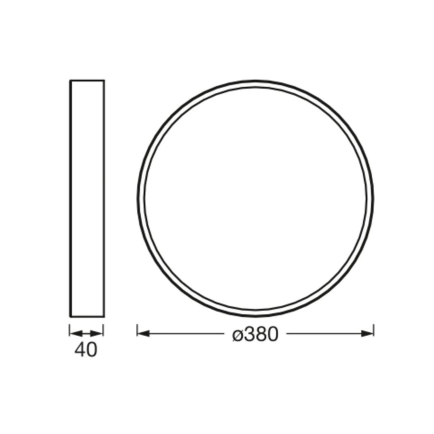 Ledvance - Φωτιστικό οροφής LED ORBIS SLIM LED/24W/230V λευκό