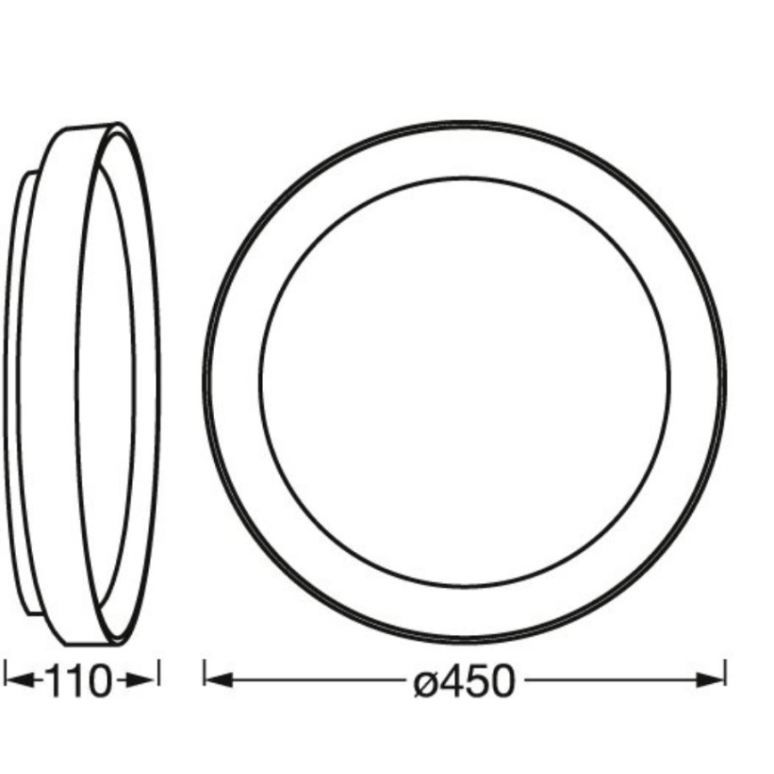 Ledvance - Φωτιστικό οροφής LED Dimmable SMART+ KURT LED/30W/230V 2700-6500K Wi-Fi