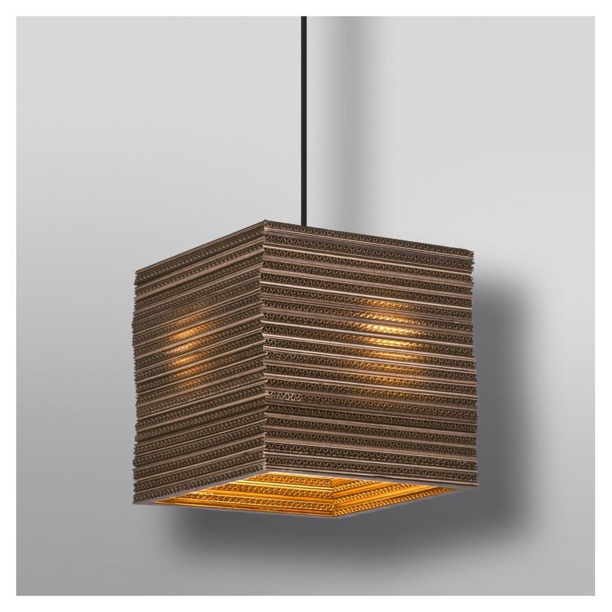 Ledvance - Κρεμαστό φωτιστικό οροφής DECOR CARDBOARD 1xE27/15W/230V 25x25 cm