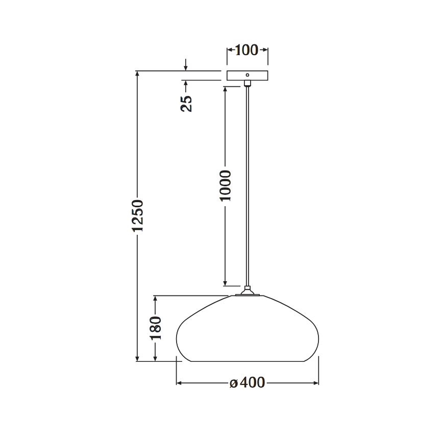 Ledvance - Κρεμαστό φωτιστικό οροφής DECOR CARDBOARD 1xE27/15W/230V διάμετρος 40 cm