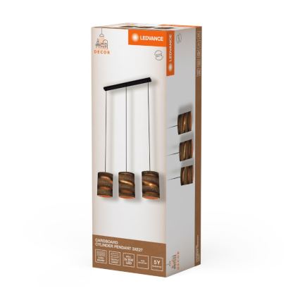 Ledvance - Κρεμαστό φωτιστικό οροφής DECOR CARDBOARD 3xE27/15W/230V
