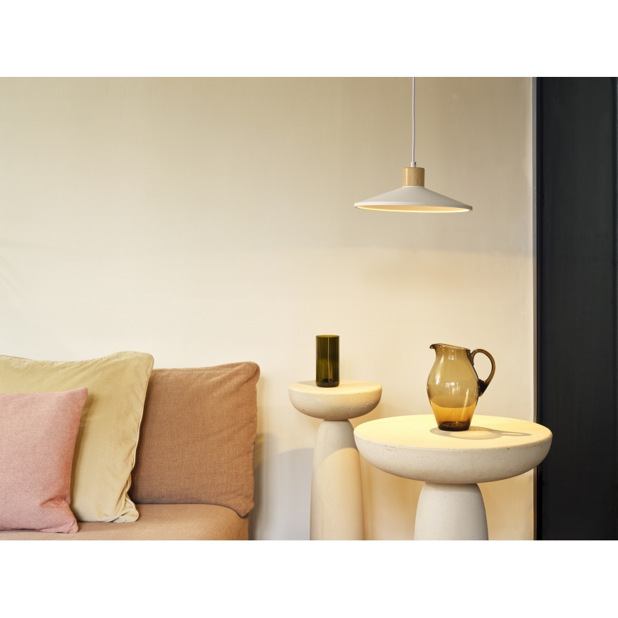 Ledvance - Κρεμαστό φωτιστικό οροφής DECOR PLASTER 1xE27/25W/230V διάμετρος 32 cm plaster λευκό