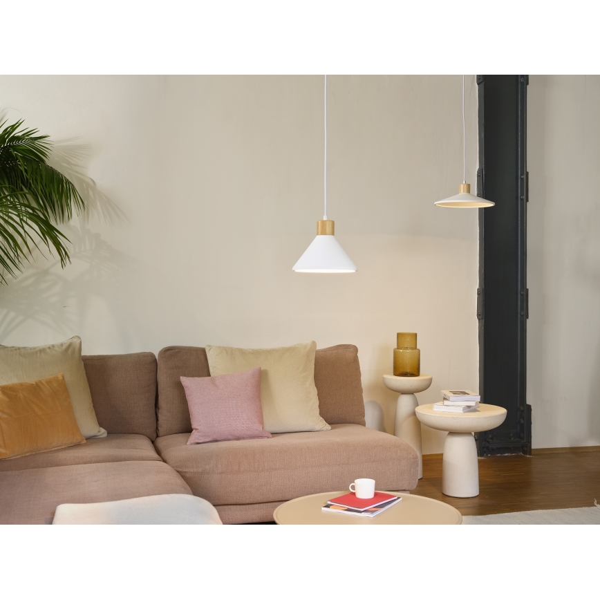 Ledvance - Κρεμαστό φωτιστικό οροφής DECOR PLASTER 1xE27/25W/230V διάμετρος 32 cm plaster λευκό