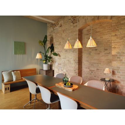 Ledvance - Κρεμαστό φωτιστικό οροφής DECOR RAFFIA 1xE27/15W/230V ίνες raffia