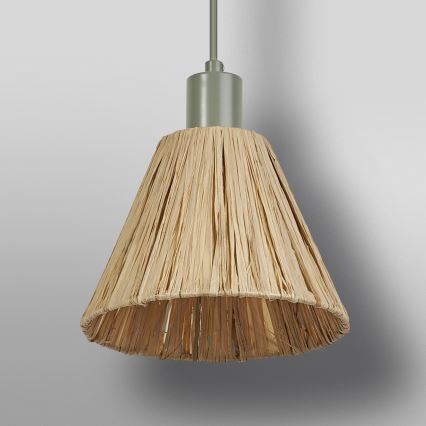 Ledvance - Κρεμαστό φωτιστικό οροφής DECOR RAFFIA 1xE27/15W/230V ίνες raffia