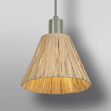 Ledvance - Κρεμαστό φωτιστικό οροφής DECOR RAFFIA 1xE27/15W/230V ίνες raffia