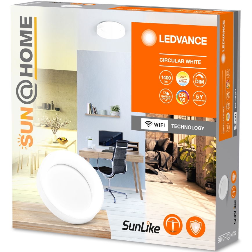 Ledvance-LED Ρυθμιζόμενο φωτιστικό οροφής SUN@HOME CIRCULAR LED/18,5W/230V Wi-Fi