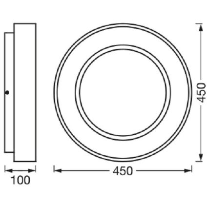 Ledvance-LED Ρυθμιζόμενο φωτιστικό οροφής SUN@HOME CIRCULAR LED/18,5W/230V Wi-Fi