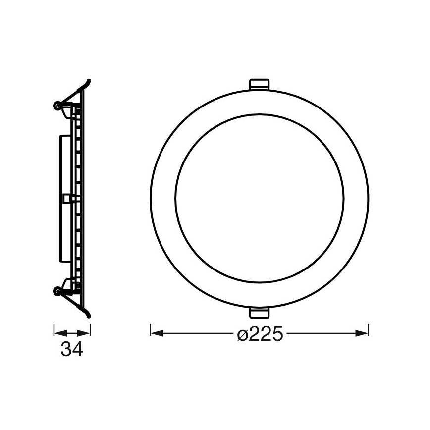 Ledvance - LED Ρυθμιζόμενο φωτιστικό οροφής SUN@HOME LED/22W/230V 2200-5000 CRI 95 Wi-Fi