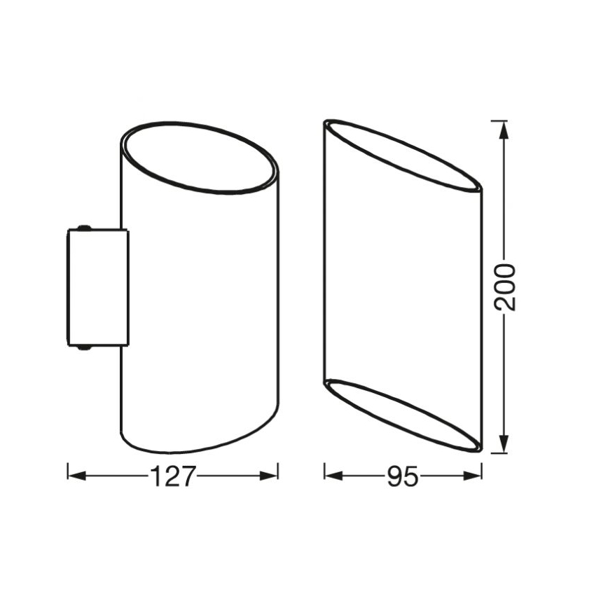 Ledvance - LED Dimmable φωτιστικό τοίχου SMART+ CYLINDRO LED/12W/230V 3000-6500K Wi-Fi λευκό