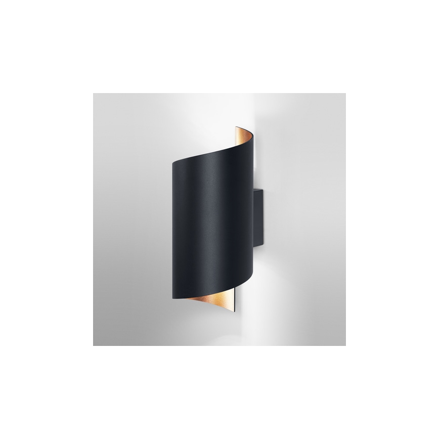 Ledvance - LED Dimmable φωτιστικό τοίχου SMART+ TWIST LED/12W/230V 3000-6500K Wi-Fi μαύρο