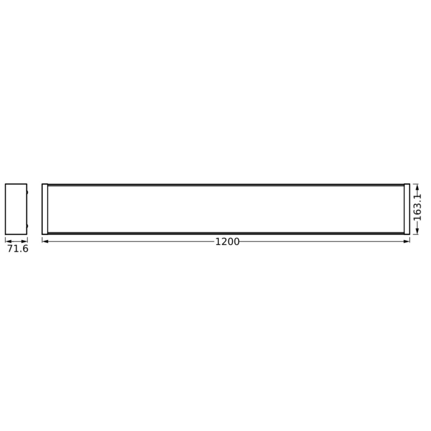 Ledvance - LED Dimmable φωτιστικό οροφής OFFICE LINE LED/40W/230V 120 cm + τηλεχειριστήριο