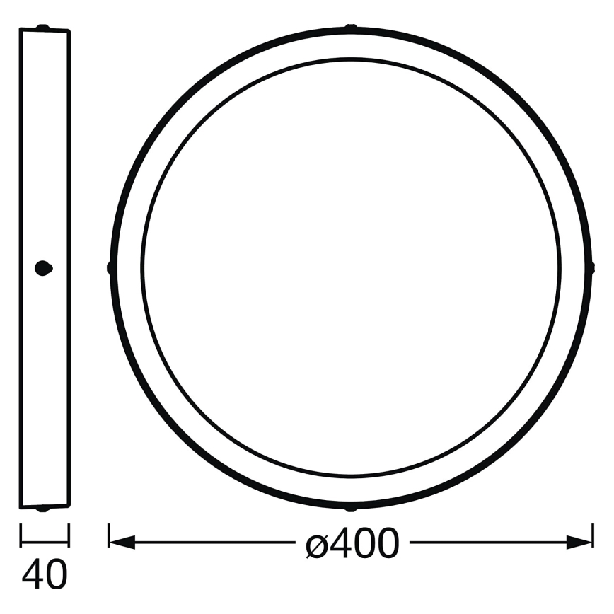Ledvance - LED Dimmable φωτιστικό οροφής SMART+ DOWNLIGHT LED/22W/230V 3000-6500K Wi-Fi