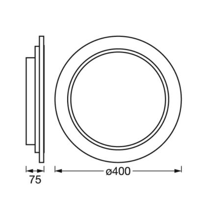 Ledvance - LED Dimmable φωτιστικό οροφής SMART+ ORBIS WOOD LED/24W/230V 2700-6500K δρυς Wi-Fi