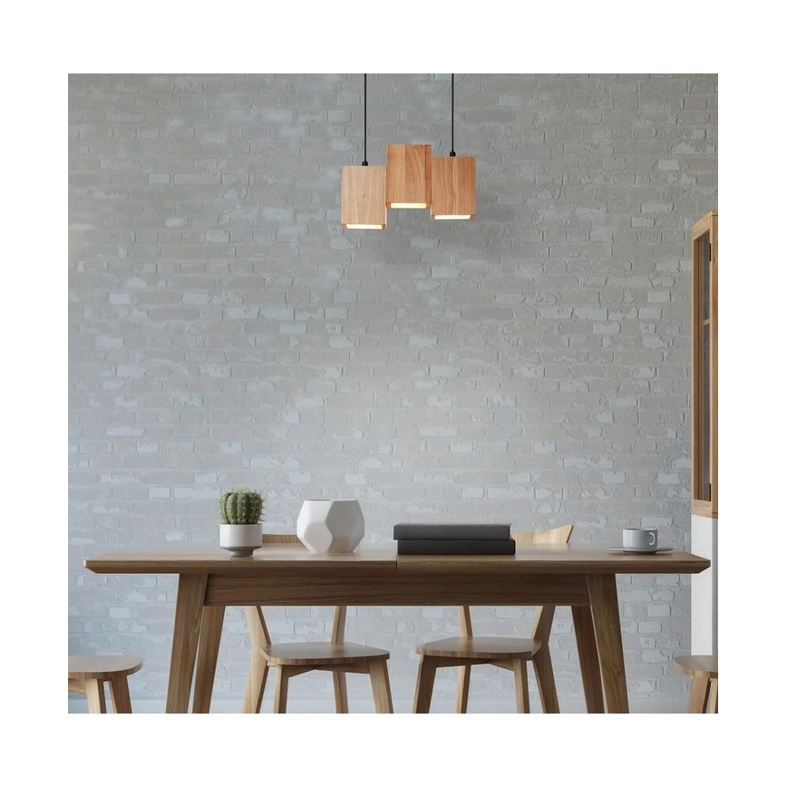 Ledvance - LED Dimmable κρεμαστό φωτιστικό οροφής ράγα DECOR WOOD 3xLED/7W/230V Wi-Fi