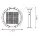 Ledvance - LED Dimmable ηλιακή λάμπα με αισθητήρα CIRCLE LED/6W/3,2V IP44