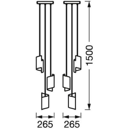 Ledvance - LED Dimmable κρεμαστό φωτιστικό οροφής SMART+ DECOR 3xLED/8W/230V λευκό Wi-Fi