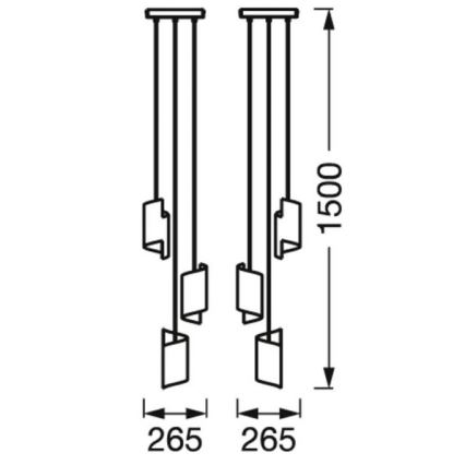 Ledvance - LED Dimmable κρεμαστό φωτιστικό οροφής SMART+ DECOR 3xLED/8W/230V μαύρο Wi-Fi