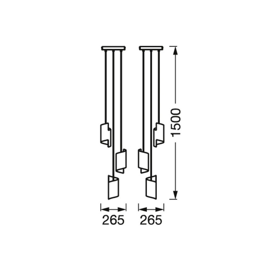 Ledvance - LED Dimmable κρεμαστό φωτιστικό οροφής SMART+ DECOR 3xLED/8W/230V μαύρο Wi-Fi