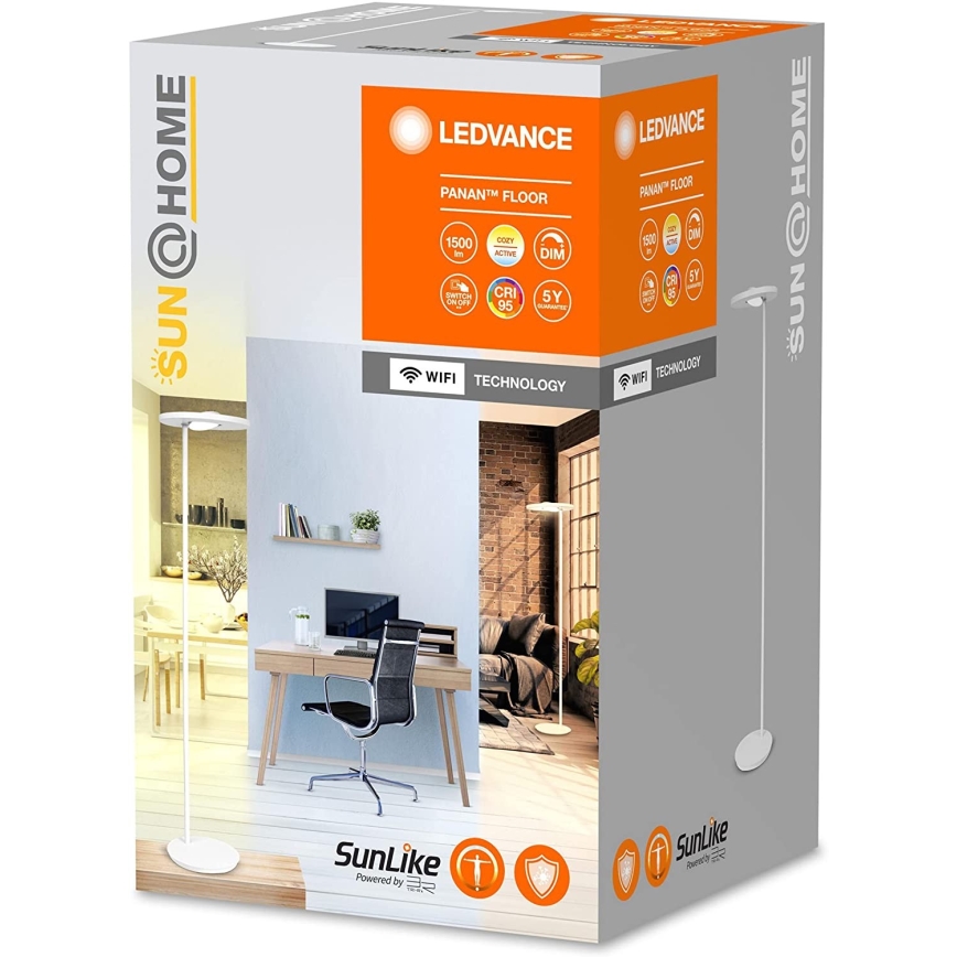 Ledvance - LED Dimmable επιδαπέδια λάμπα SUN@HOME LED/36W/230V 2200-5000K CRI 95 Wi-Fi