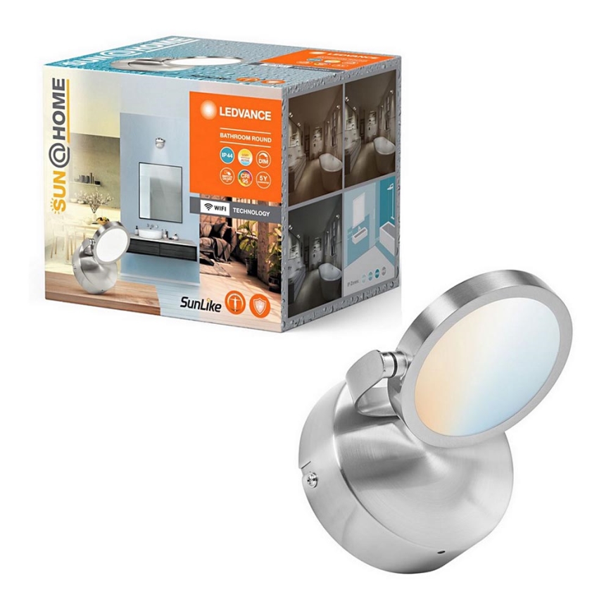 Ledvance - LED Dimmable σποτ μπάνιου SUN@HOME LED/7,5W/230V 2200-5000K CRI 95 Wi-Fi IP44