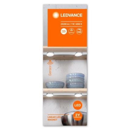 Ledvance - LED Dimmable φωτισμός επίπλων με αισθητήρα LINEAR 2xLED/3,5W/230V