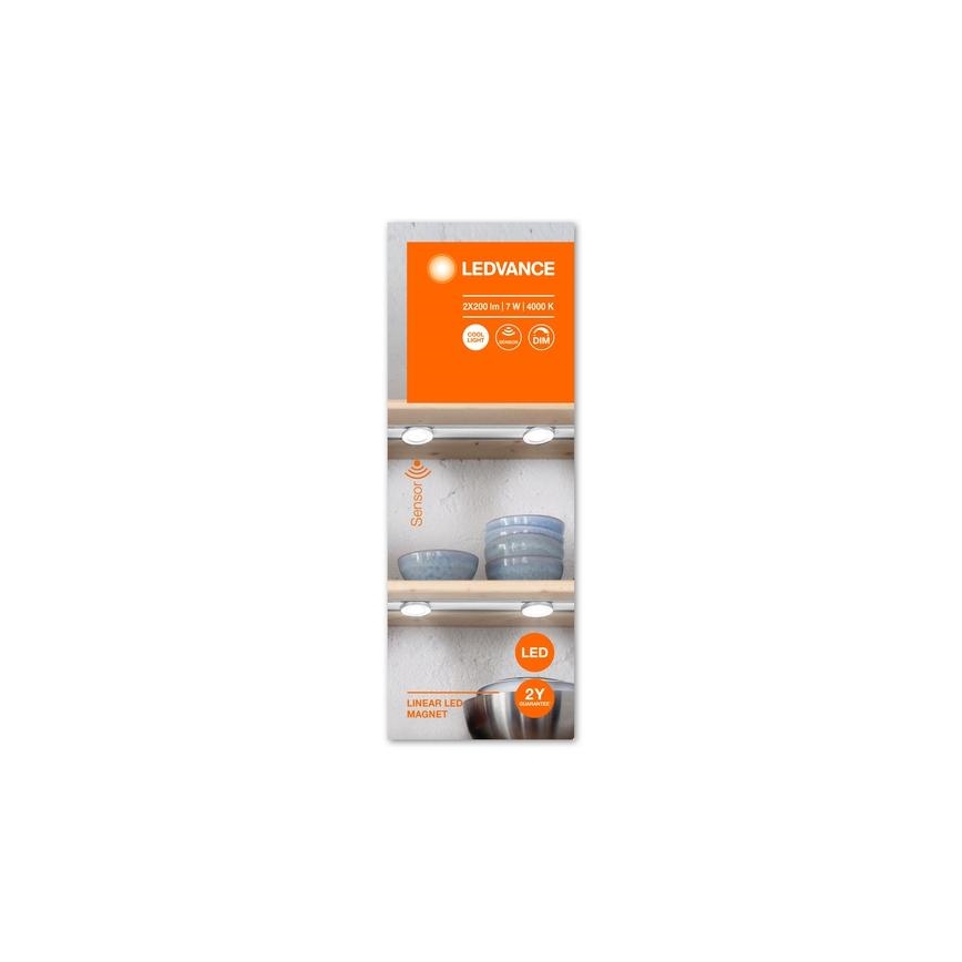 Ledvance - LED Dimmable φωτισμός επίπλων με αισθητήρα LINEAR 2xLED/3,5W/230V