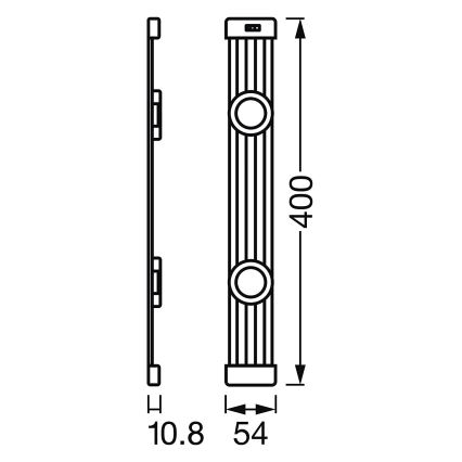 Ledvance - LED Dimmable φωτισμός επίπλων με αισθητήρα LINEAR 2xLED/3,5W/230V