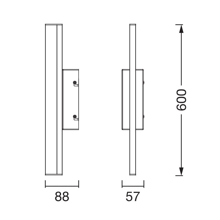 Ledvance - LED φωτισμός ντιμαριζόμενος αφής  ORBIS MIRROR LED/10W/230V 60 cm 3000/4000K IP44