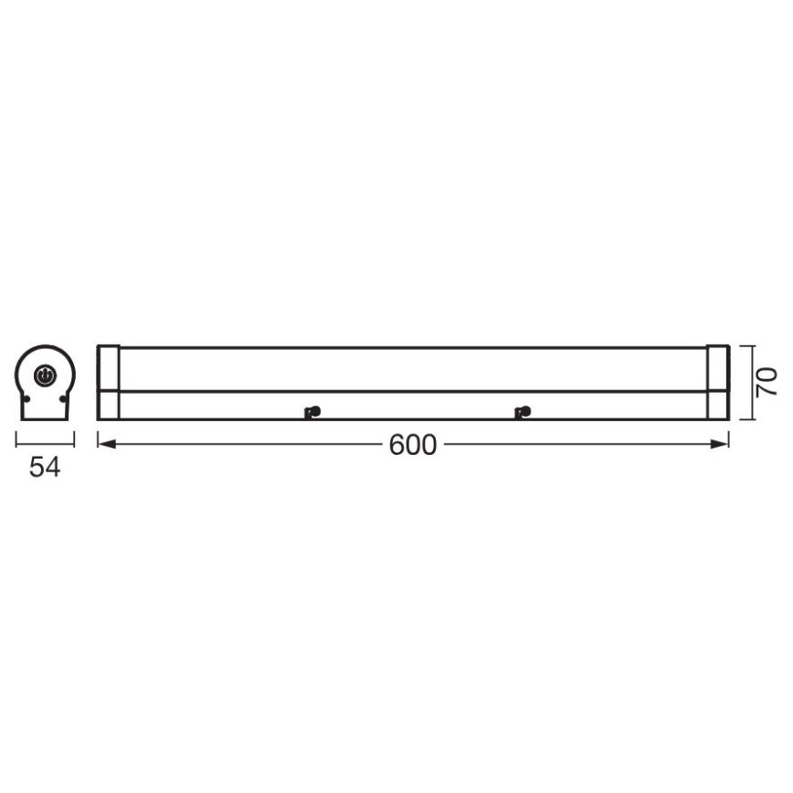 Ledvance - LED φωτισμός ντιμαριζόμενος αφής  ORBIS TUBE LED/12W/230V 60 cm 3000/4000K IP44