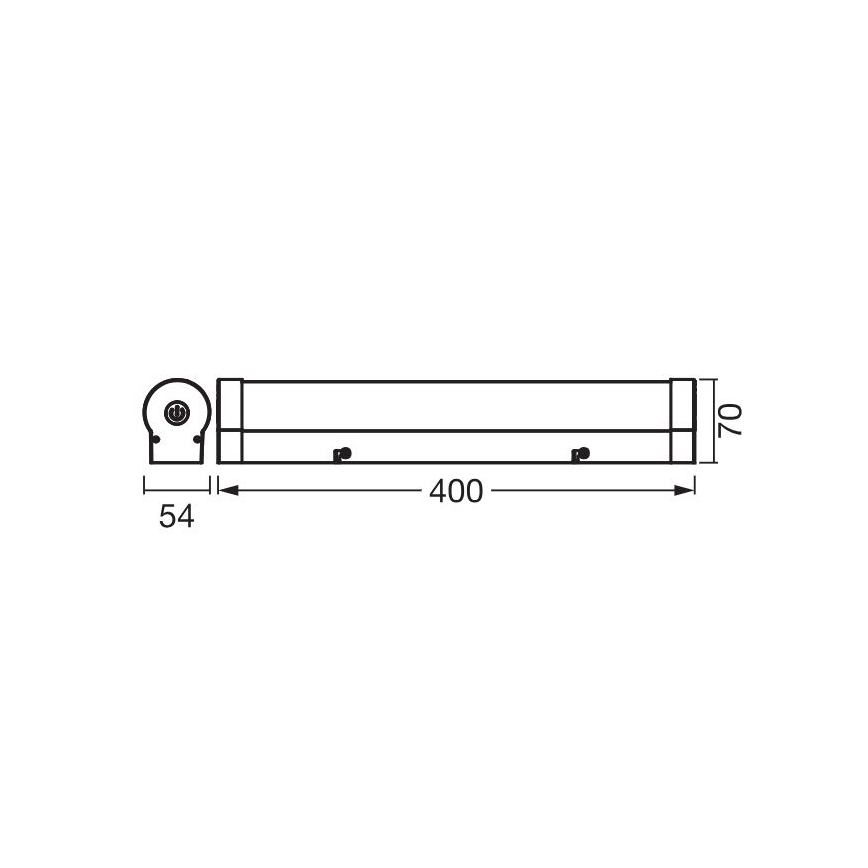 Ledvance - LED φωτισμός ντιμαριζόμενος αφής  ORBIS TUBE LED/9W/230V 40 cm 3000/4000K IP44