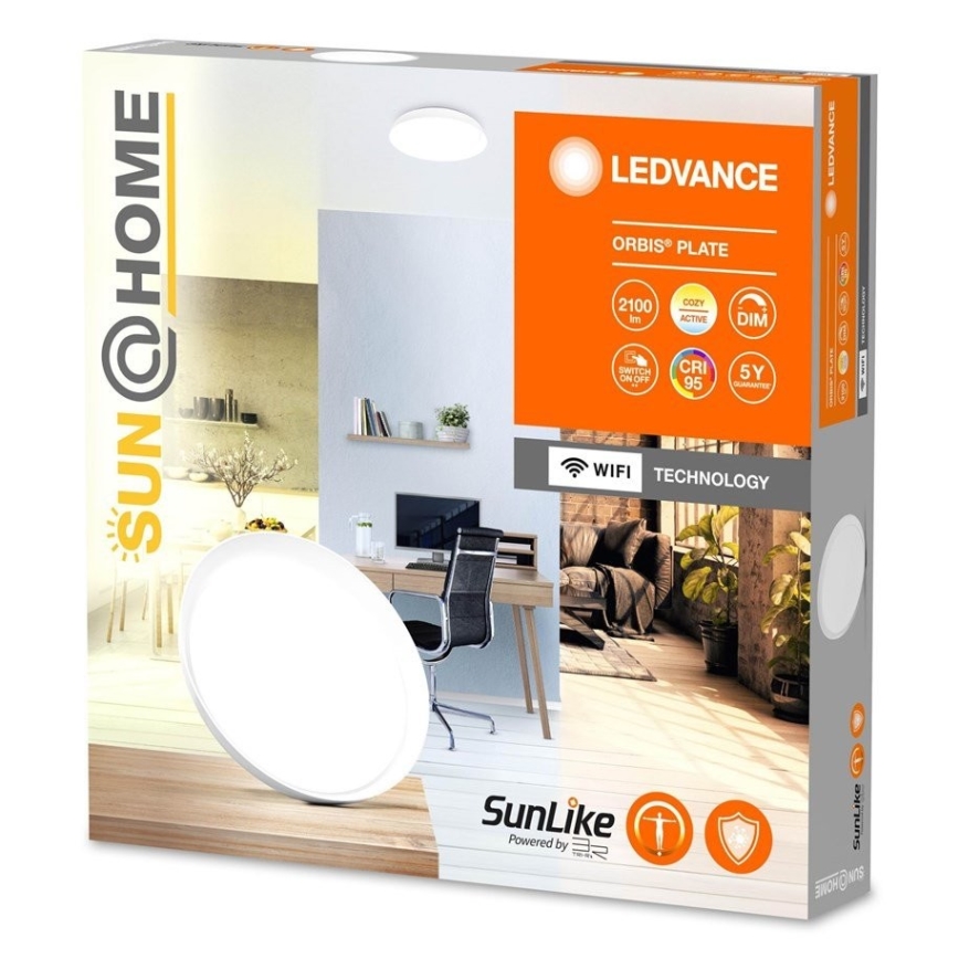 Ledvance - Φωτιστικό οροφής LED Dimmable SUN@HOME ORBIS LED/26W/230V 2200-5000K CRI 95 Wi-Fi